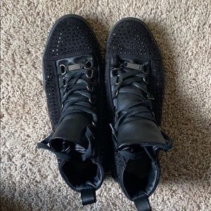 All black sneakers
